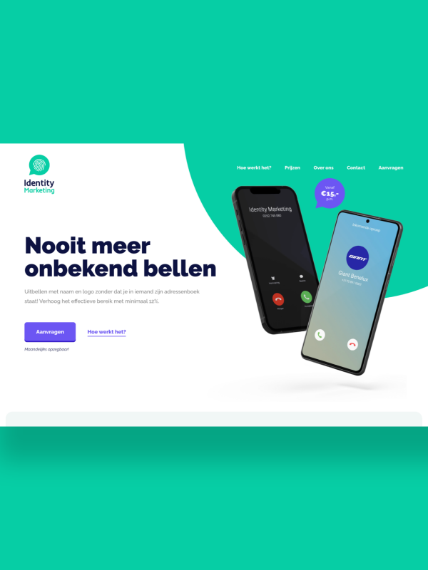 Website ontwerp identity marketing