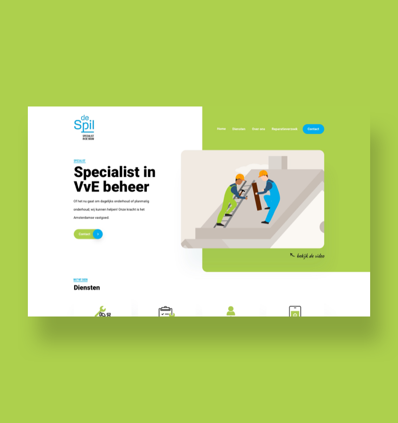 De Spil web design en animaties